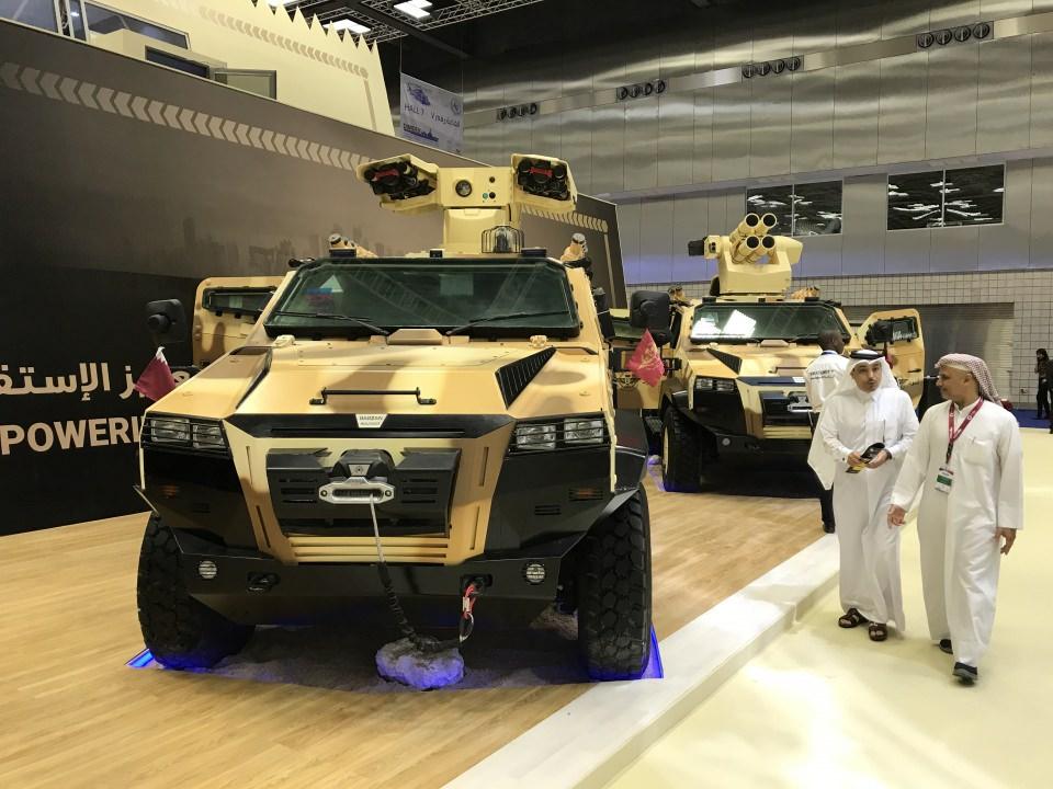 <p>Türk savunma sanayisinin en yeni zıhlı aracı NMS 4X4, Katar'daki Doha Uluslararası Deniz Savunma Fuarı ve Konferansı (DIMDEX 2018) ile ilk kez yurt dışında görücüye çıktı.</p>

<p> </p>
