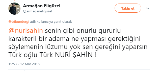 <p>Öte yandan Nuri Şahin'e Twitter'dan da Türkiye'ye gelmesi yönünde çağrılar yapıldı.</p>
