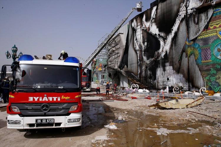<p>Ankara’nın eski Büyükşehir Belediye Başkanı Melih Gökçek’in en büyük projelerinden biri olan Ankapark inşaatında çıkan yangın hasara neden oldu.</p>
