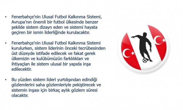 <p>FENERBAHÇE'NİN ULUSAL FUTBOL KALKINMA SİSTEMİ</p>
