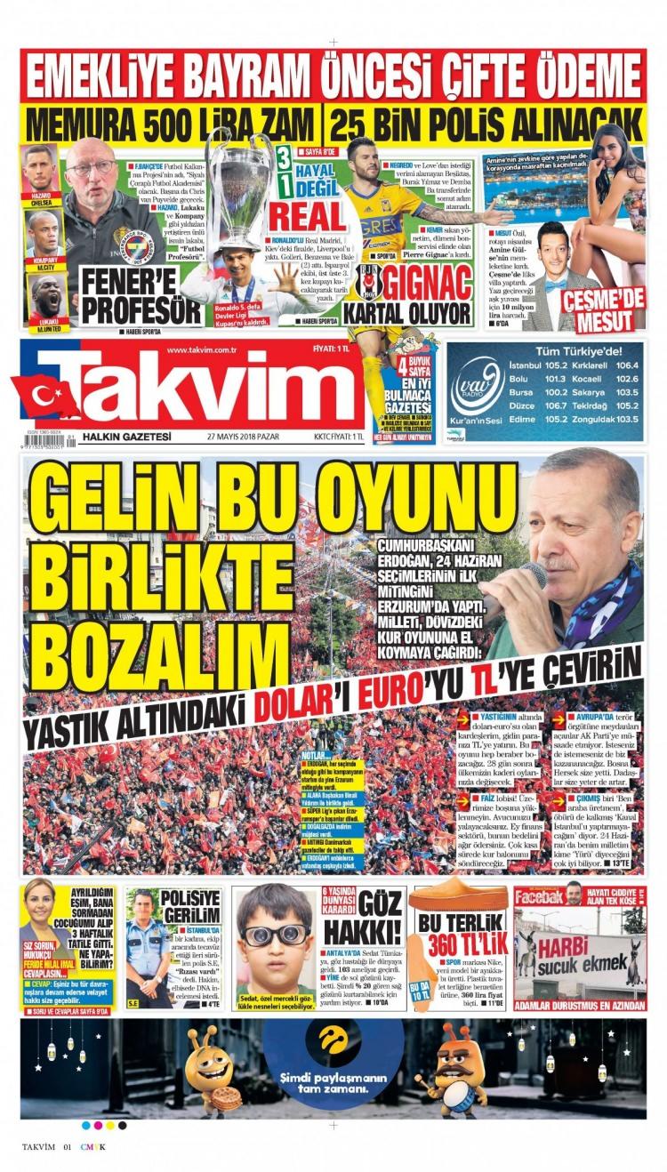 <p><strong>TAKVİM</strong></p>
