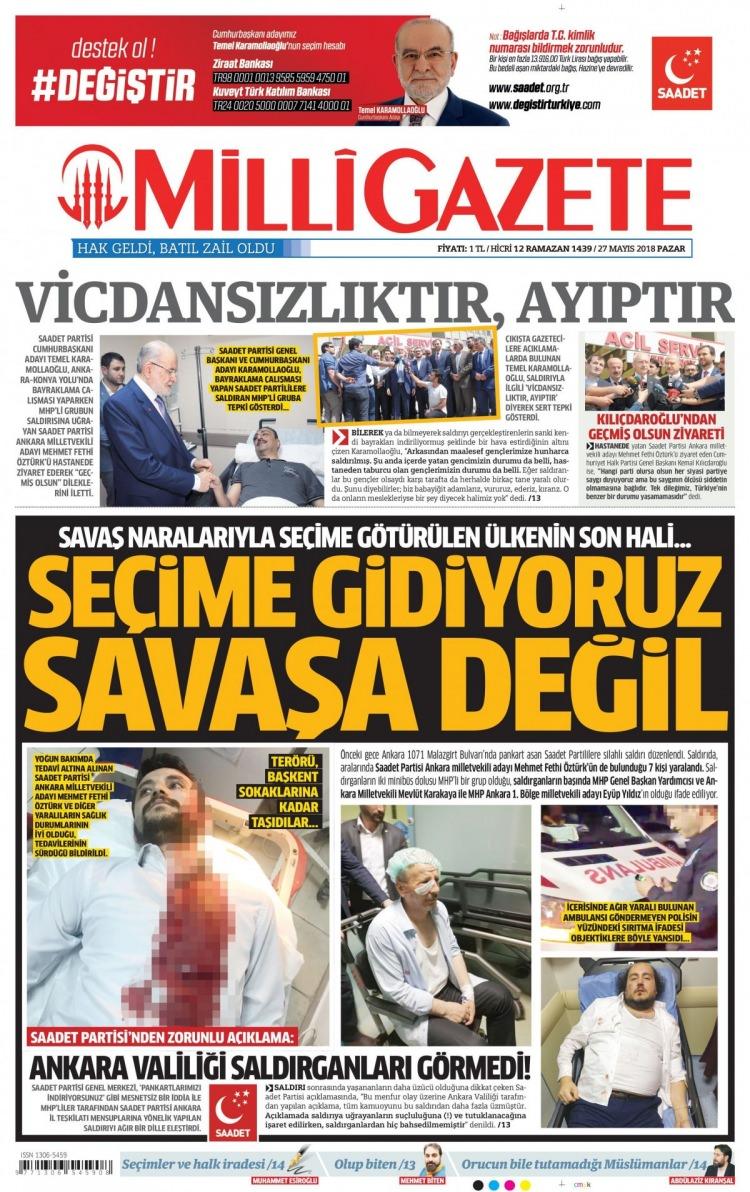 <p><strong>MİLLİGAZETE</strong></p>
