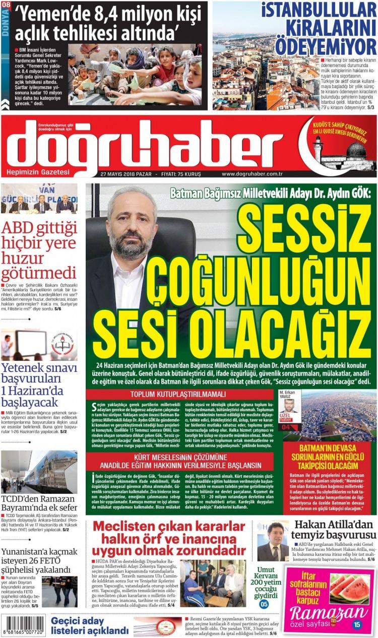 <p><strong>DOĞRUHABER</strong></p>
