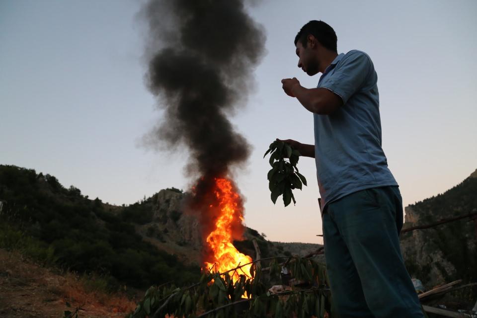 <p>Yüksek rakımda olduğumuz için buradaki ormanlarda yalnızca ayı değil, domuz ve kurtlar da var. Haliyle onlarla da mücadele etmek zorunda kalıyoruz. </p>