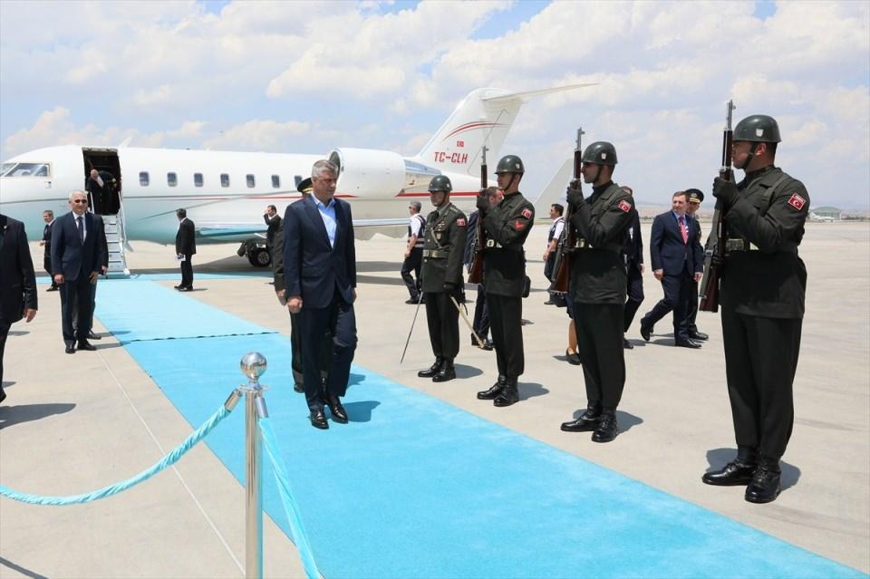 <p>Kosova Cumhurbaşkanı Haşim Taçi,</p>

