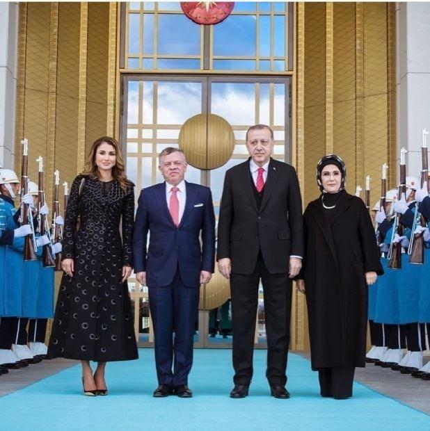 <p>Ürdün kraliçesi Rania ve Ürdün kralı II. Abdullah</p>