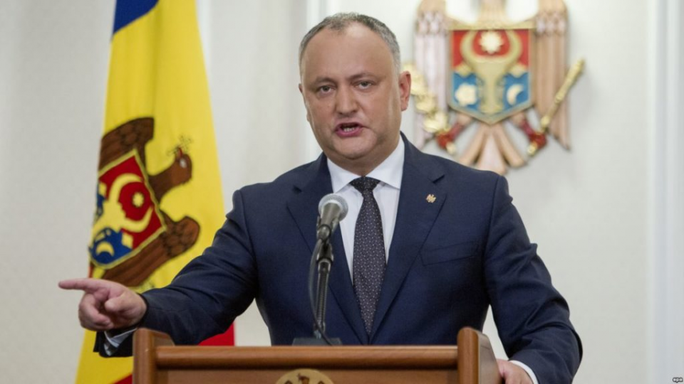 <p><strong>Moldova Cumhurbaşkanı</strong><br />
Igor Dodon<br />
 </p>
