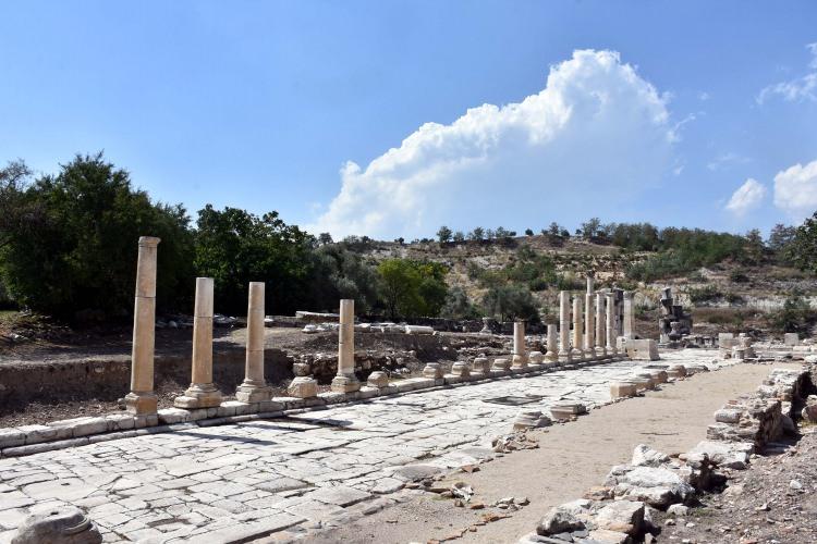 <p>Prof. Dr. Söğüt, amaçlarının Stratonikeia Antik Kenti'nin UNESCO'nun Dünya Kültür Miras kalıcı listesine alınmasını sağlamak olduğunu vurguladı.</p>
