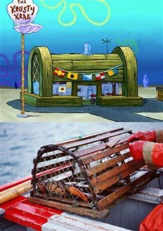 <p>Krusty Krab bir hazine sandığı şeklinde değil, bir ıstakoz tuzağı şeklindedir.</p>
