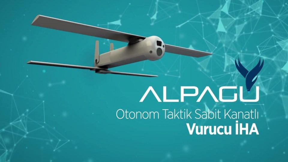 <p>Otonom veya manuel kullanılabilen Alpagu, sabit kanatlı ve bir lançerden fırlatılabiliyor.</p>