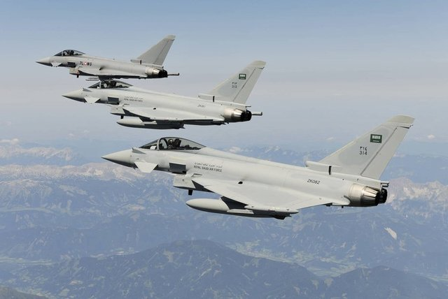 <p>SUUDİ ARABİSTAN - 284 SAVAŞ UÇAĞI</p>
<p>54 X Eurofighter Typhoon</p>
<p>149 X F-15C/S/SA </p>
<p>81 X Tornado IDS </p>
<p>SİPARİŞİ VERİLENLER: 28 X F-15C/S/SA </p>