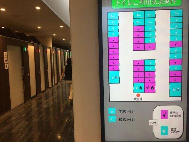 <p>Yeniliklerin ülkesi Japonya'daki bu tuvalette, boş ya da dolu tuvaletleri gösteren bir sistem var. </p>
<p> </p>
