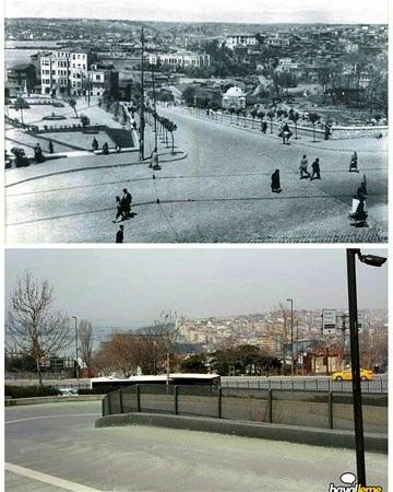 <p>Dün-bugün... Şişhane'den Kasımpaşa'ya bakış.</p>
