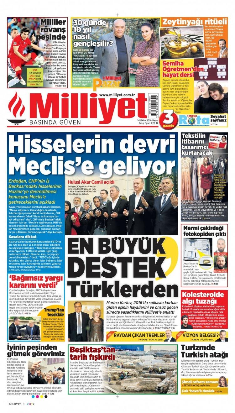 <p><strong>Milliyet</strong></p>
