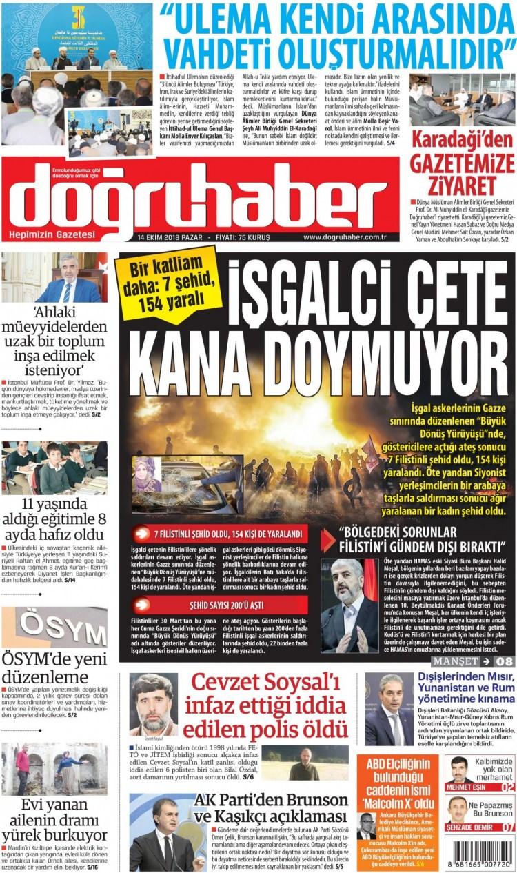 <p><strong>DoğruHaber</strong></p>
