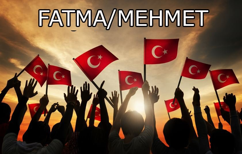 <p>Nüfus ve Vatandaşlık İşleri Genel Müdürlüğü'nde yer alan güncel verilere göre Türkiye'de en çok kullanılan kadın ve erkek isimleri sırasıyla şöyle...</p>

<p> </p>

<p>1-FATMA/MEHMET</p>

<p> </p>
