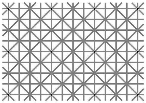 <p>Bu karede ka&ccedil; adet nokta g&ouml;r&uuml;yorsunuz? Ceevabınız 12 ise hesabınız doğru.Ancak bu karedeki 12 noktayı tek seferde g&ouml;rmeniz imkansız.</p>

<p>&nbsp;</p>
