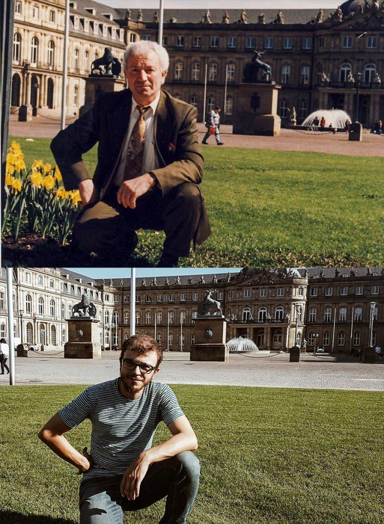 <p>24 yaşındaki  Zaferullah Yıldırım 30 yıl önce Almanya'ya işçi olarak giden ve burala fotoğraf çektiren dedesinin pozlarının aynısını 30 yıl sonra yeniden verdi. </p>
