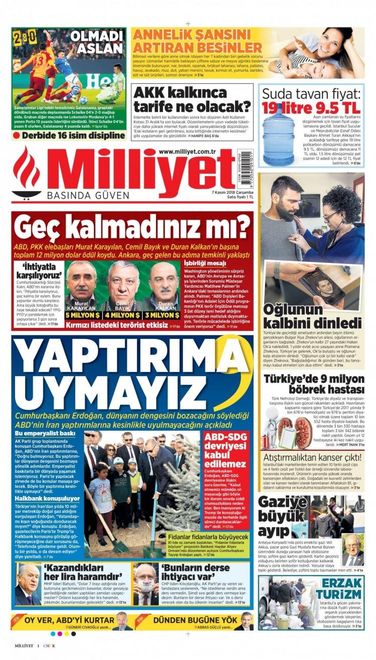 <p><strong>MİLLİYET</strong></p>
