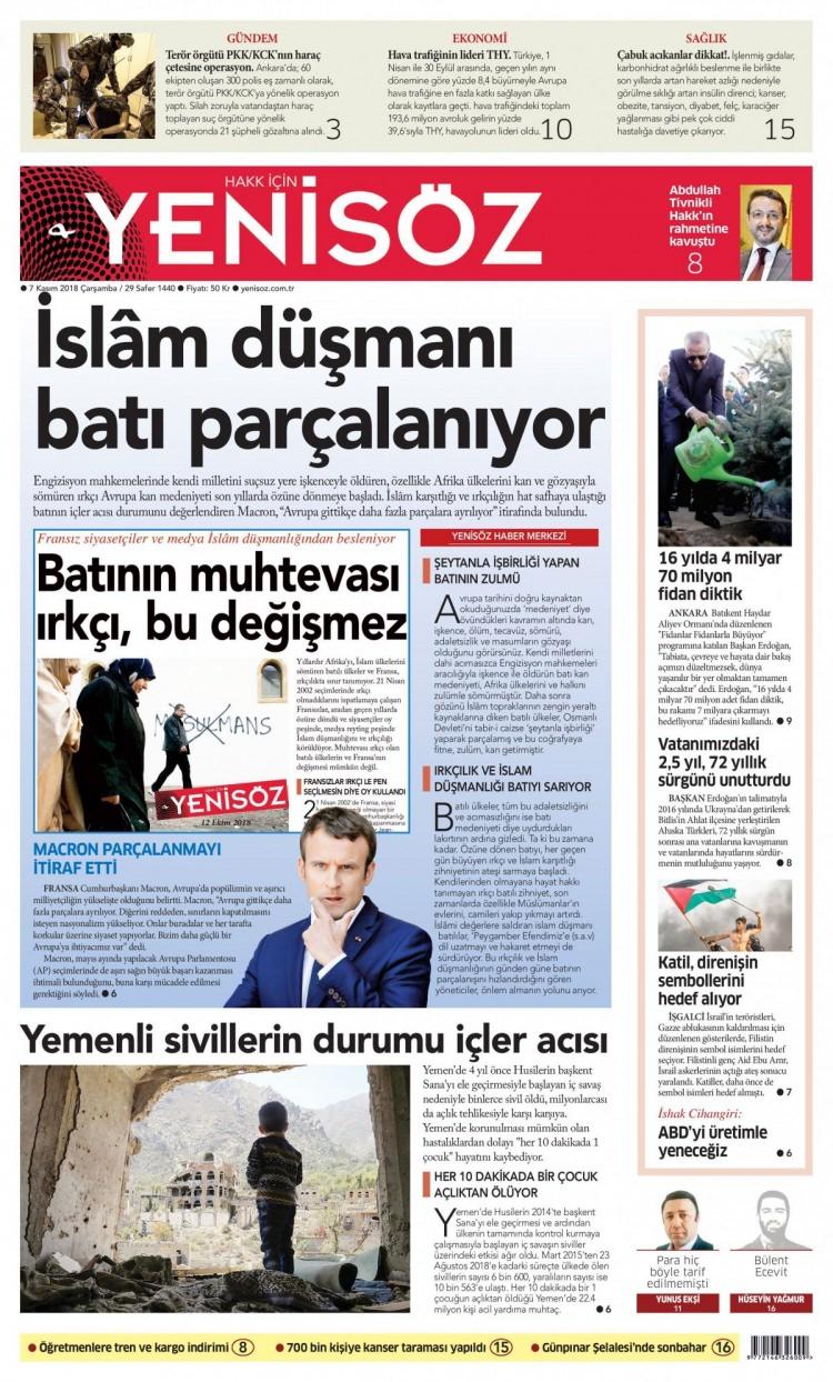 <p><strong>YENİSÖZ</strong></p>
