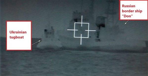 <p>Ukrayna'ya ait savaş gemilerinin Azak Denizi'nde kara suları ihlal ettiğini savunan Rusya, Ukrayna donanmasına ait bir gemiyi çarparak durdurdu.</p>

<p> </p>
