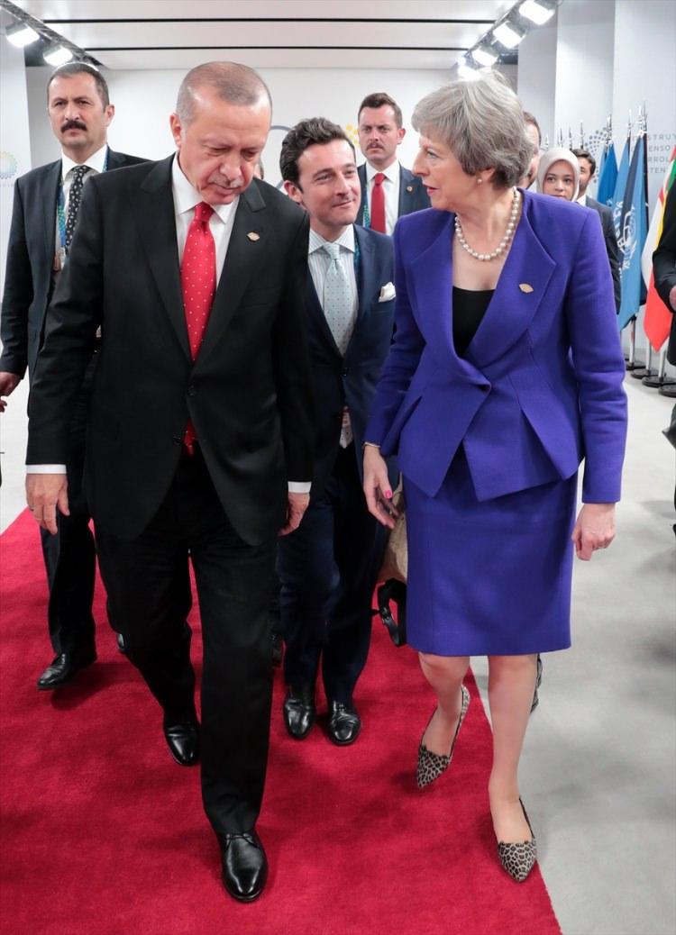 <p>Cumhurbaşkanı Erdoğan ve İngiltere Başbakanı Theresa May görüşmesi</p>