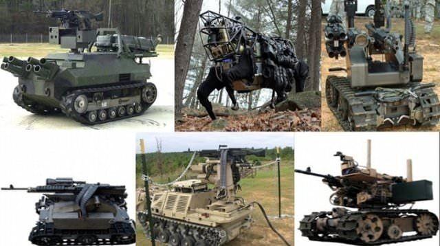 <p>ROBOTİK SİLAHLAR</p>

<p>Minik birer tankı andıran bu silahlar, mayın döşenmiş arazilerde veya yoğun düşman askeri olan bölgelerde imha için kullanılıyor.</p>

<p>.</p>

