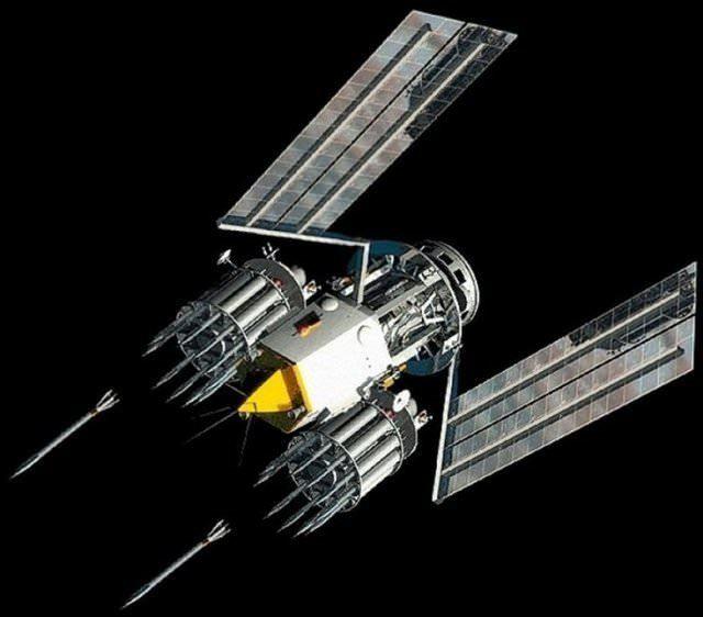 <p>UYDU KİNETİK BOMBARDIMANI</p>
<p>Uydulara mızrak şeklinde bir şarjör takılarak yapılan bir silah çeşididir. Mızrak ateşlenip atmosferden bozulmadan yere ulaştığında oluşturduğu kinetik enerji, bir nükleer bombadan daha güçlü olacaktır..</p>