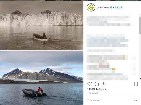 <p>Greenpeace tarafından paylaşılan bu gönderide dünya üzerinde buzulların yalnızca 100 yıl gibi kısa bir sürede ne kadar hızlı yok olduğunu ortaya koydu.</p>

<p> </p>
