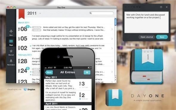 <p>Day One<br />
<br />
Day One, günlük tutmak veya Facebook, Tumblr, Twitter gibi sosyal ağlarda paylaşmak için detaylı hikayeler yazmak isteyenlerin ilgisini çekebilecek bir uygulama.</p>
