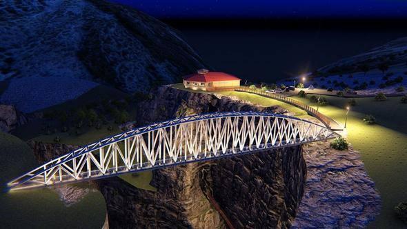 <p>DOKA’nın destekleyeceği proje ile kanyonun iki yakası, inşa edilecek 80 metre uzunluğunda, 2,5 metre genişliğinde cam köprü ile birleştirilecek, gezi ve yürüyüş yolları yapılacak.</p>
<p> </p>
