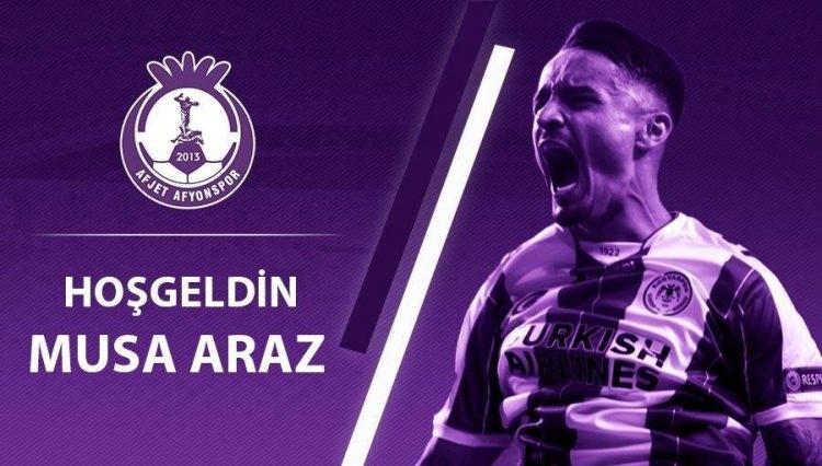 <p>Musa Araz<br />
<br />
Yeni takımı: Afyonspor<br />
Eski Takımı: Konyaspor<br />
Mevkiisi: Orta saha<br />
Kiralık</p>
