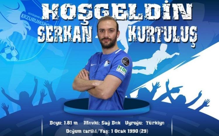 <p>Serkan Kurtuluş<br />
<br />
Yeni takımı: BB. Erzurumspor<br />
Eski Takımı: Elazığspor<br />
Mevkiisi: Defans</p>
