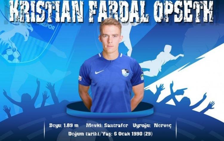 <p>Kristian Fardal Opseth<br />
<br />
Yeni takımı: BB. Erzurumspor<br />
Eski Takımı: Bodo Glimt<br />
Mevkiisi: Forvet</p>
