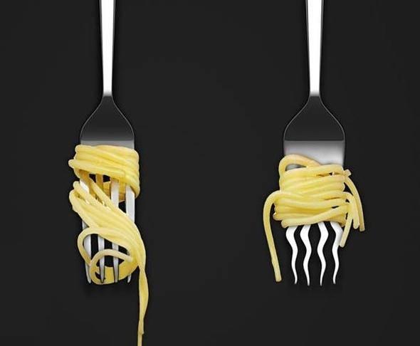 <p>Spagettiyi kaydırmayan çatal</p>
<p> </p>