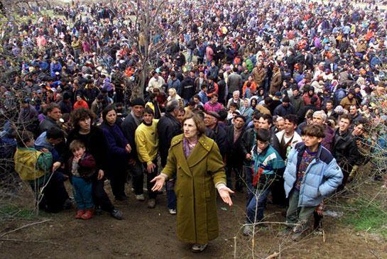 <p>Makedonya- Yugoslavya sınırı, 1999.</p>