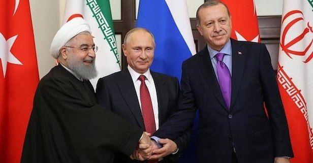 <p>Rusya'nın Soçi kentinde 14 Şubat'ta Suriye konulu Dördüncü Üçlü Zirve Toplantısı'na katılan Cumhurbaşkanı Erdoğan'a, Rusya Devlet Başkanı Vladimir Putin ve İran Cumhurbaşkanı Hasan Ruhani eşlik etti.</p>

<p> </p>
