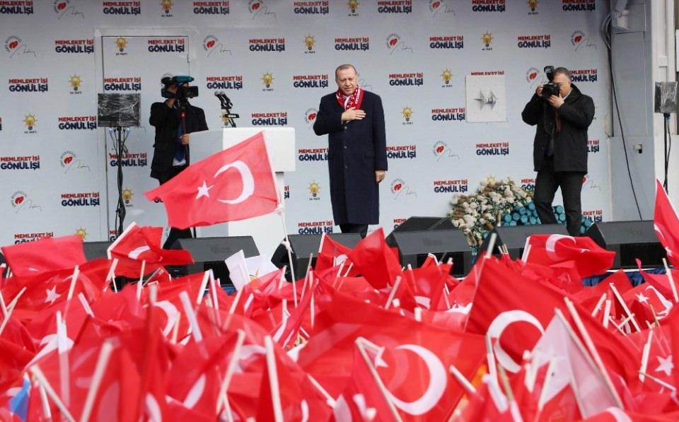 <p>AA muhabirinin derlediği bilgilere göre Cumhurbaşkanı Erdoğan, Cumhur İttifakı'nın 31 Mart Mahalli İdareler Seçimi kapsamında miting maratonuna 8 Şubat tarihinde Sivas'ta başladı.</p>

<p> </p>
