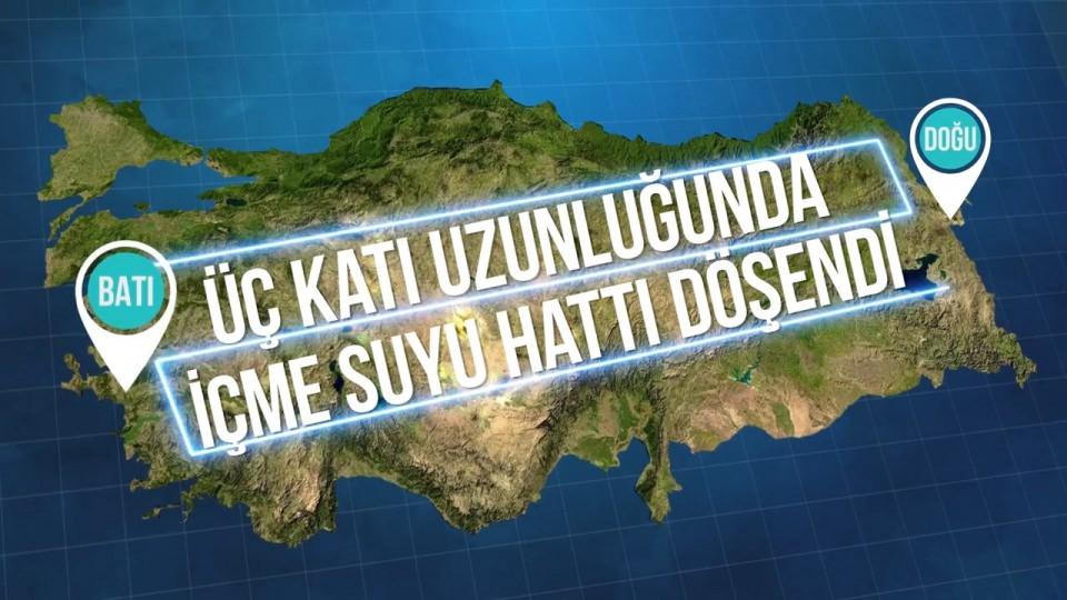 <p>Türkiye'nin doğusu ve batısı arasındaki mesafenin üç katı uzunluğunda içme suyu hattı döşendi.</p>
