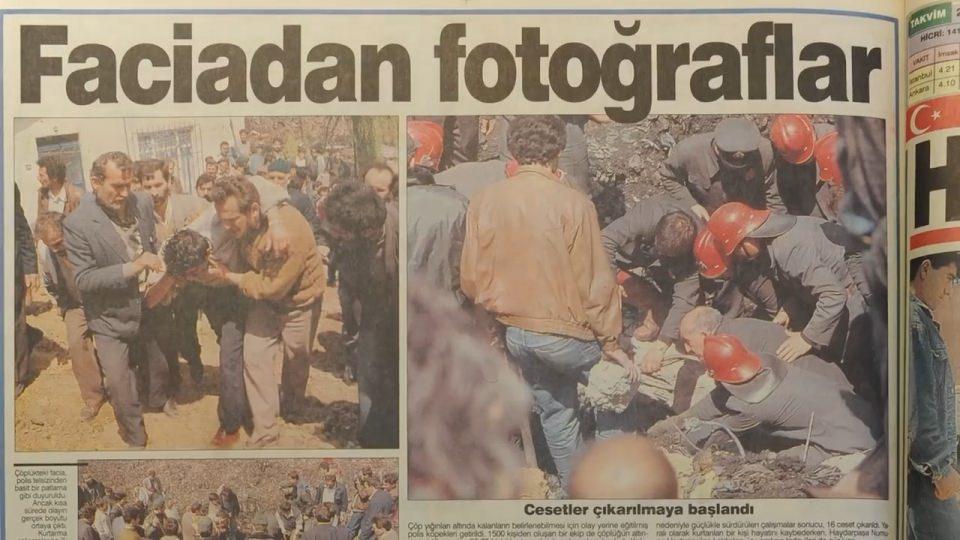 <p>Ümraniye çöplüğünde sıkışan metan gazı patladı. </p>