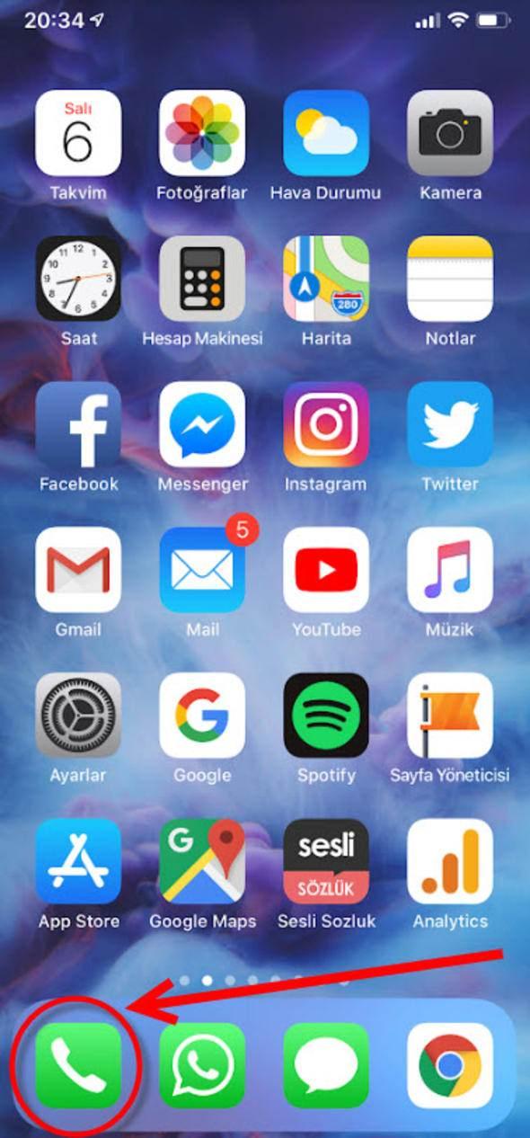 <p>Önce arama butonuna basıyoruz.</p>

<p> </p>
