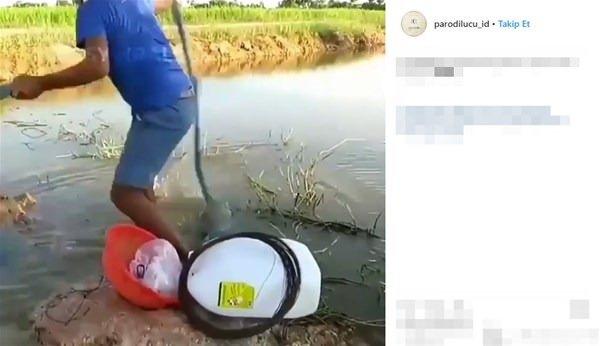 <p>Elindeki malzemelerle balık yakalama sistemi geliştiren adam, düzeneği kurup saatler sonra geri dönünce inanılmaz manzarayla karşılaştı.</p>