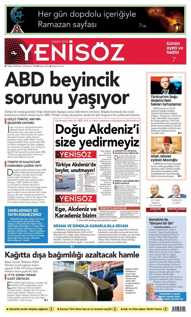 <p><strong>YENİSÖZ</strong></p>
