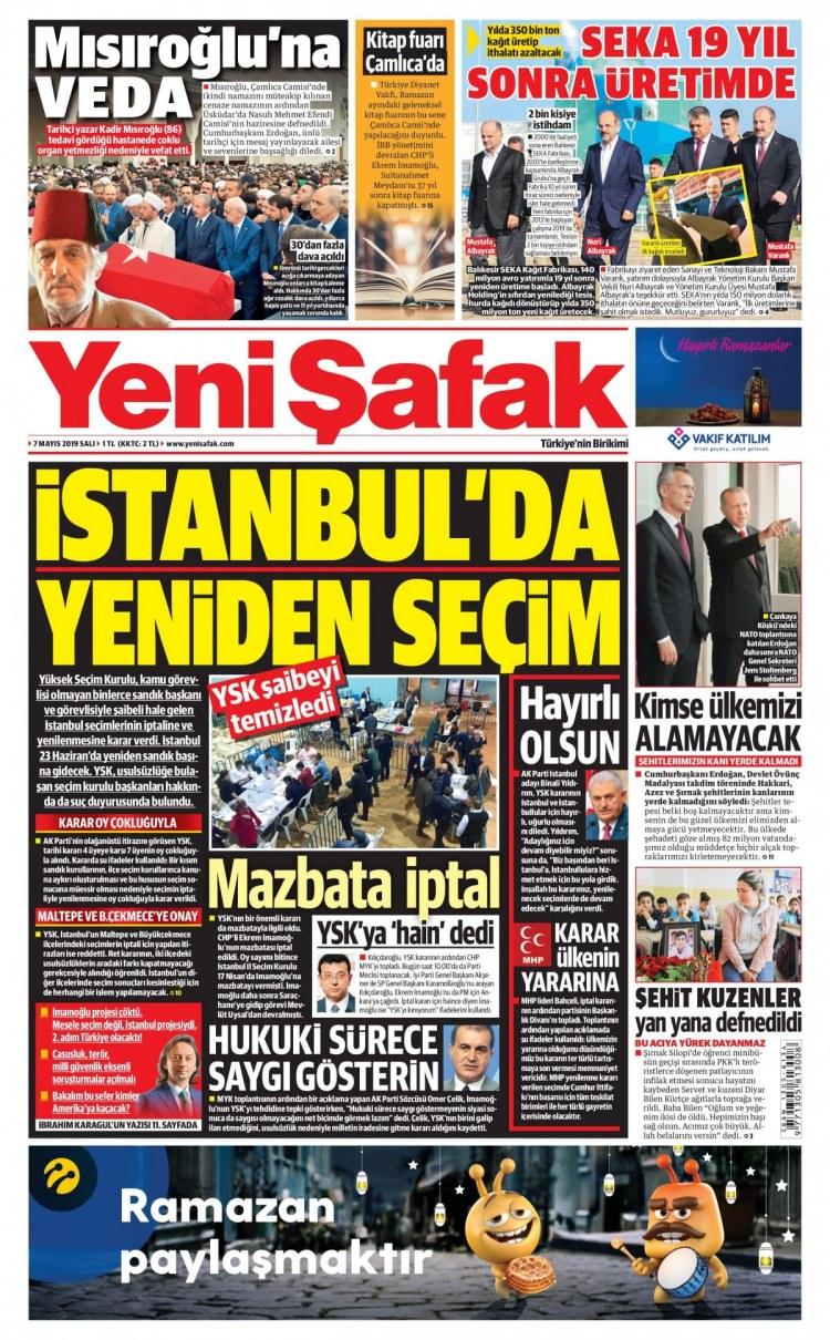 <p><strong>YENİ ŞAFAK</strong></p>
