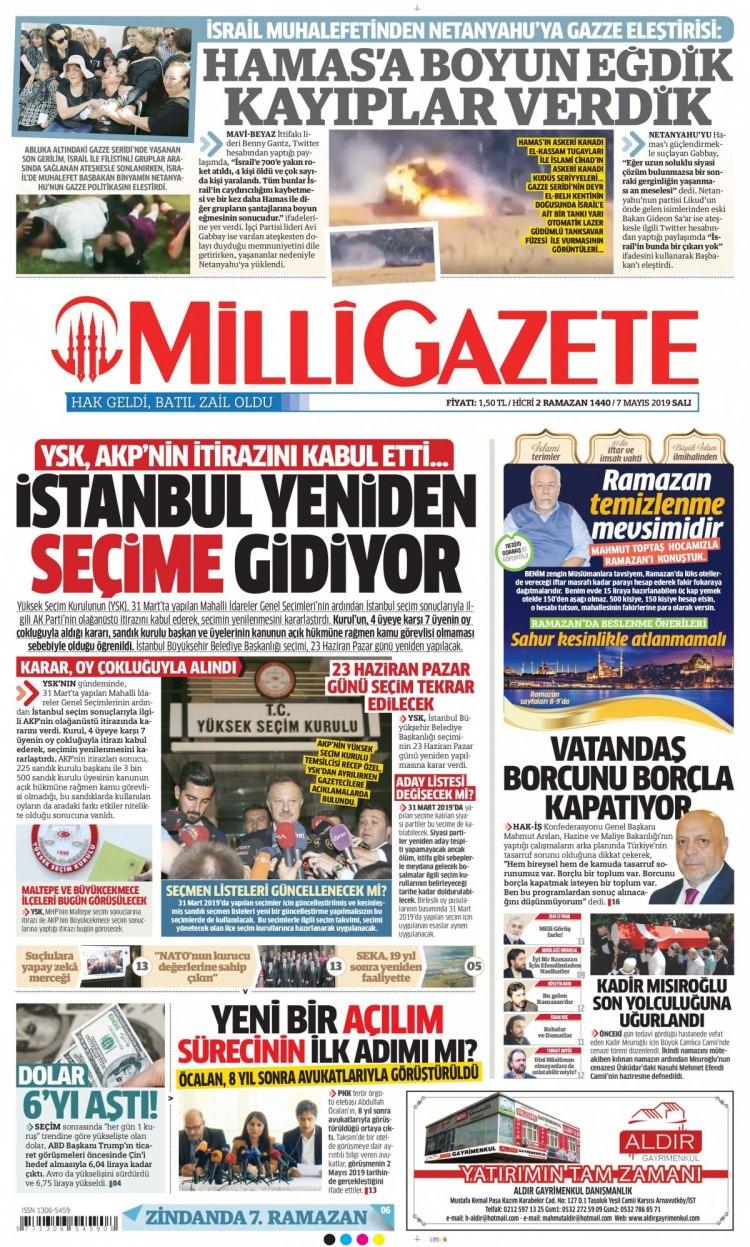 <p><strong>MİLLİGAZETE</strong></p>
