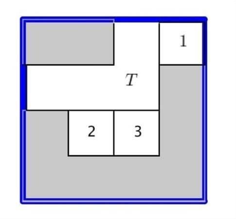 <p>Bu görselde gördüğünüz 1,2,3 ve T birbirinden farklı yerlerde. Gri bölümler de boşluk. Sizce, T bölümü, 5 hamle yapmak kaydıyla nasıl sağ alt köşeye gelir?</p>
<p> </p>