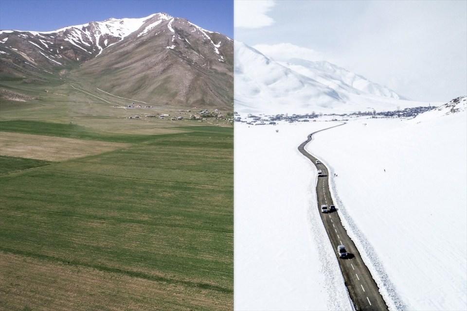 <p>Van'daki Abalı Kayak Merkezi yolu </p>