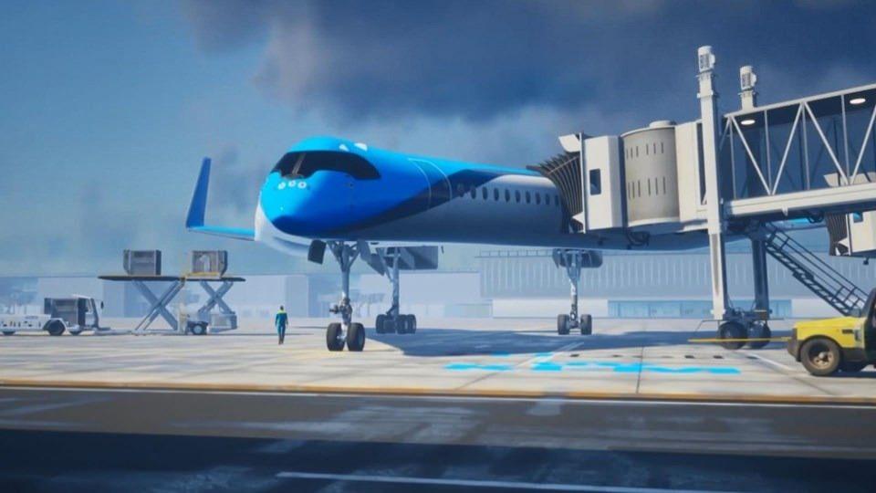 <p>Hollanda ulusal havacılık firması Royal Dutch Airlines (KLM) “V” şeklindeki yakıt tasarrufu sağlayan bir uçak tasarımına fon sağlayacağını duyurdu. Justus Bernard’ın hava taşımacılığının sürdürülebilirliğini artırması amacıyla tasarladığı Flying-V (Uçan-V), Delft Teknoloji Üniversitesi’nde geliştirildi.</p>
