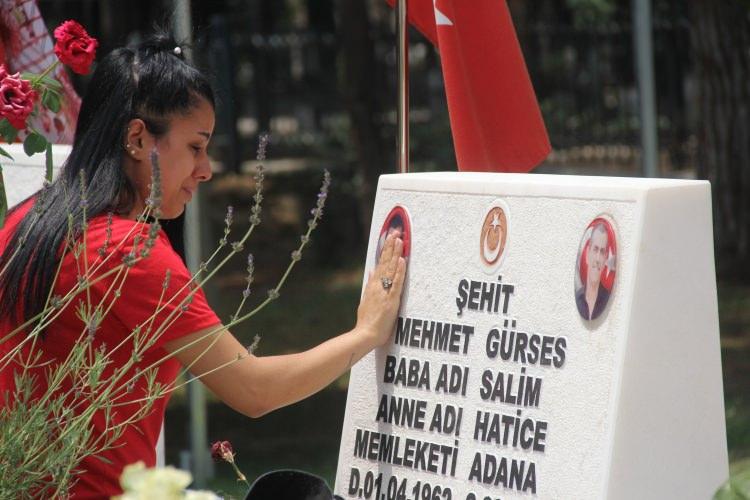 <p>Gözyaşları içinde babasının Babalar Gününü kutlayan ve mezarını temizleyen Karslı uzun süre mezar başında dua etti. </p>
