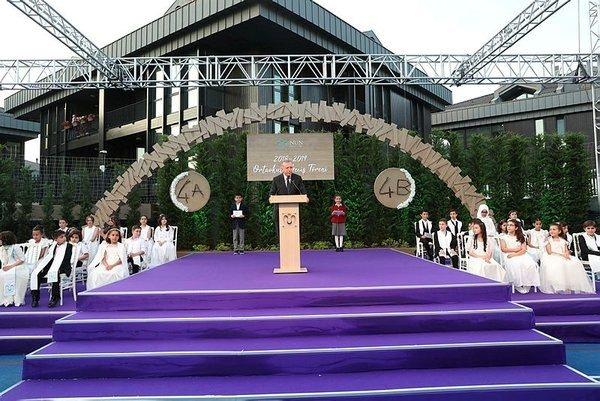 <p>Başkan Erdoğan torunu Mahinur Albayrak'ın mezuniyet törenine katıldı. Erdoğan, torunu Emine Mahinur Albayrak'a mezuniyet belgesini takdim etti.</p>
